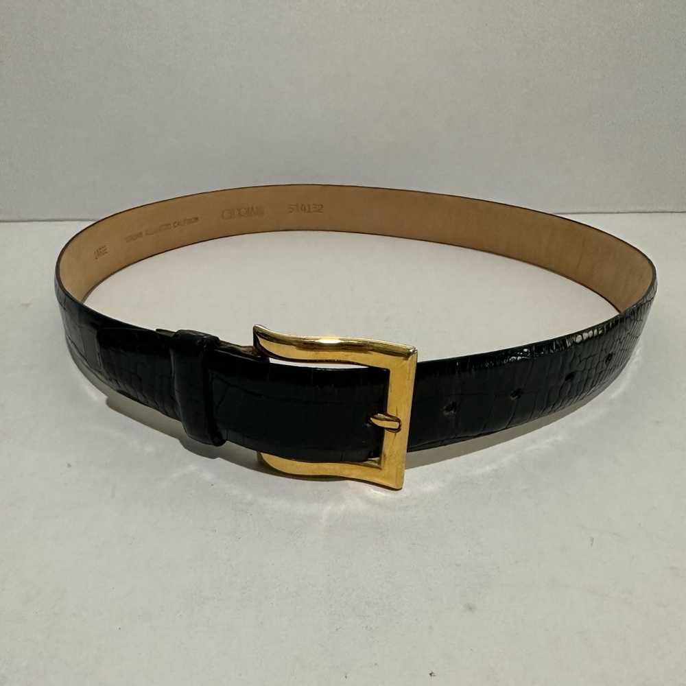 Vintage Cipriani  Alligator Leather Belt Size L 30-32 Waist 
Unisex